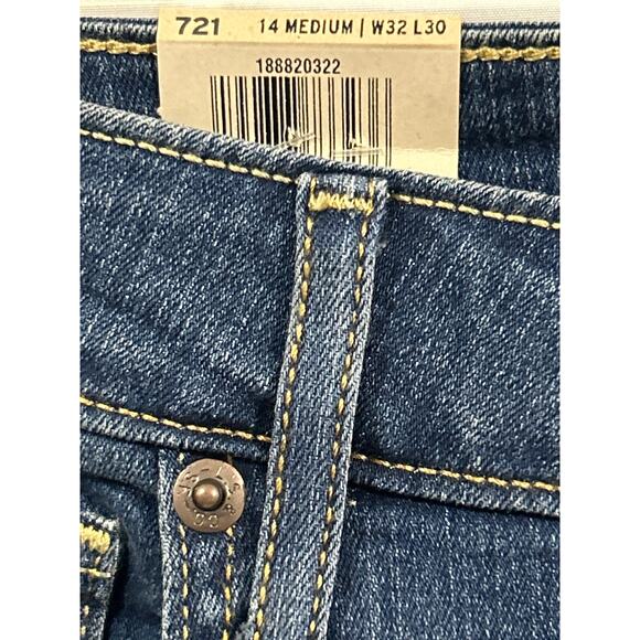 Levi’s Jeans Women’s  Size 14 High-Rise Skinny - Picture 6 of 10